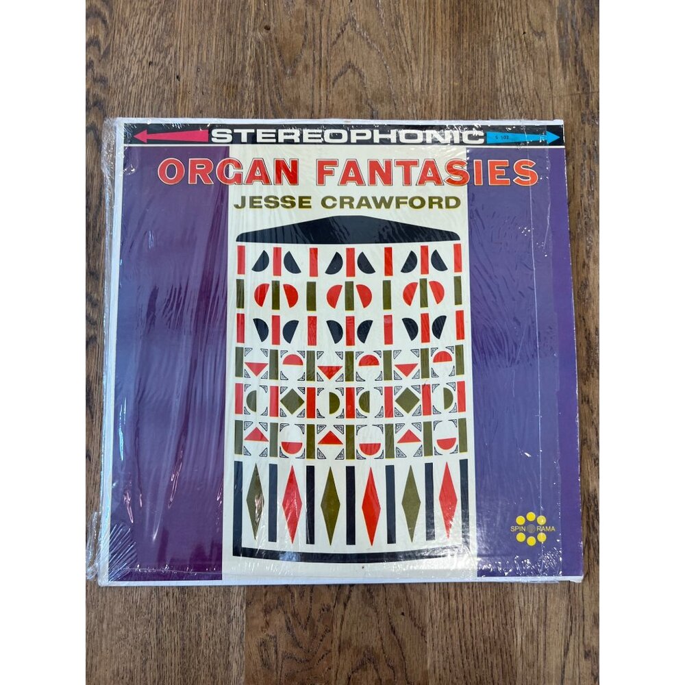 Jesse Crawford "Organ Fantasies" Vinyl Record Spin-O-Rama Album S-102-A